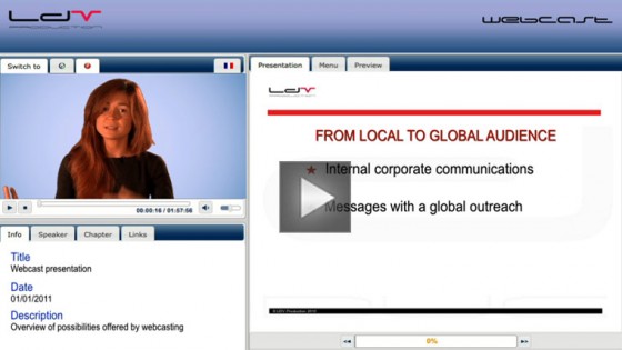 Webcast demo